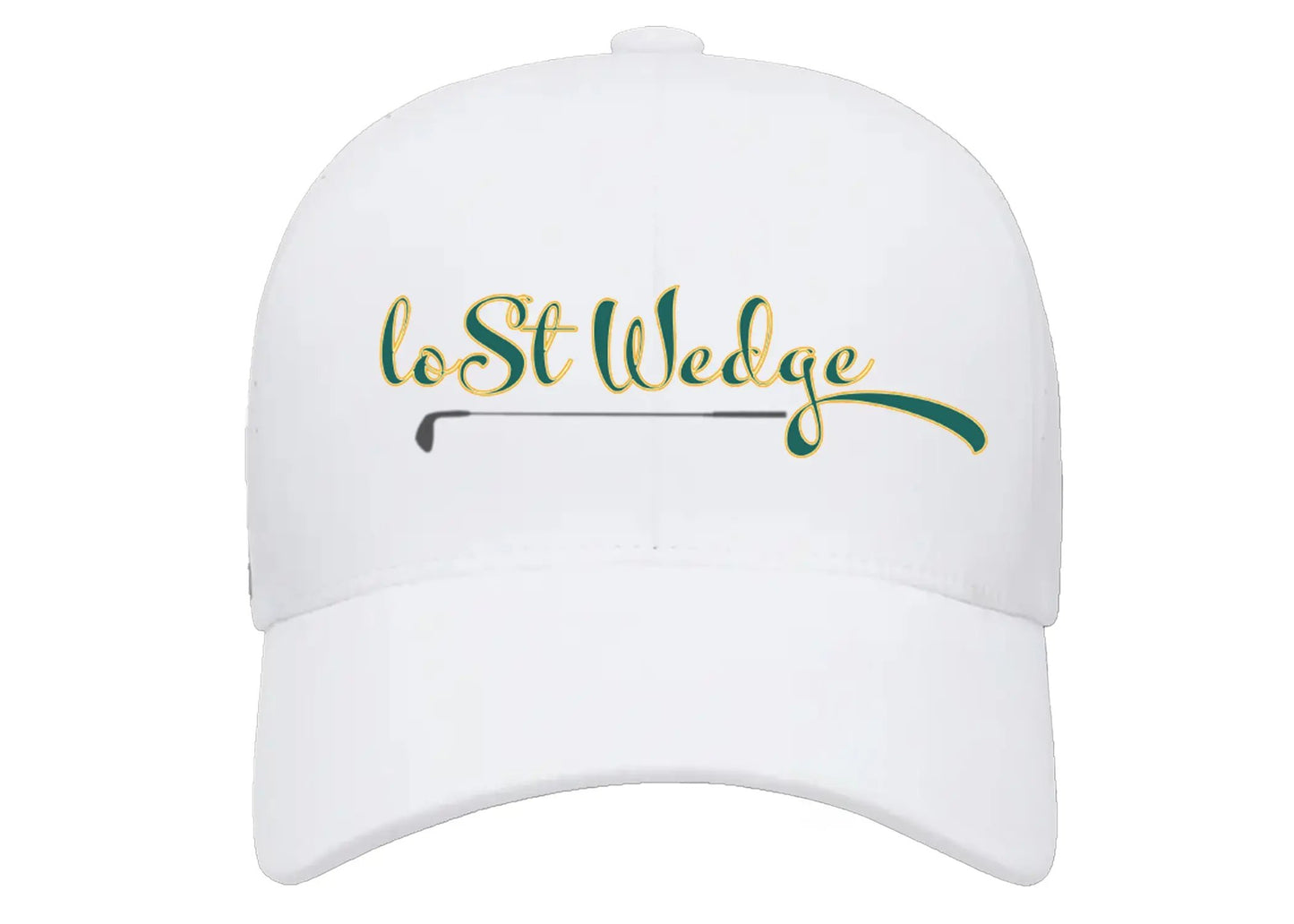 Lost Wedge™ Official Logo Performance Golf Hat White My Store