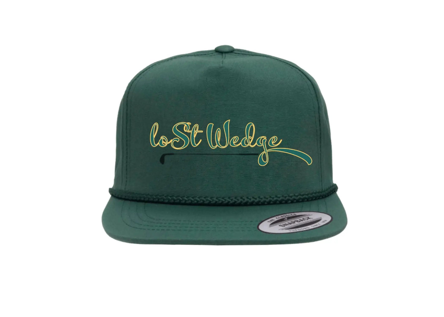 Lost Wedge™ Official Logo Retro Golf Hat Spruce Green Lost Wedge™