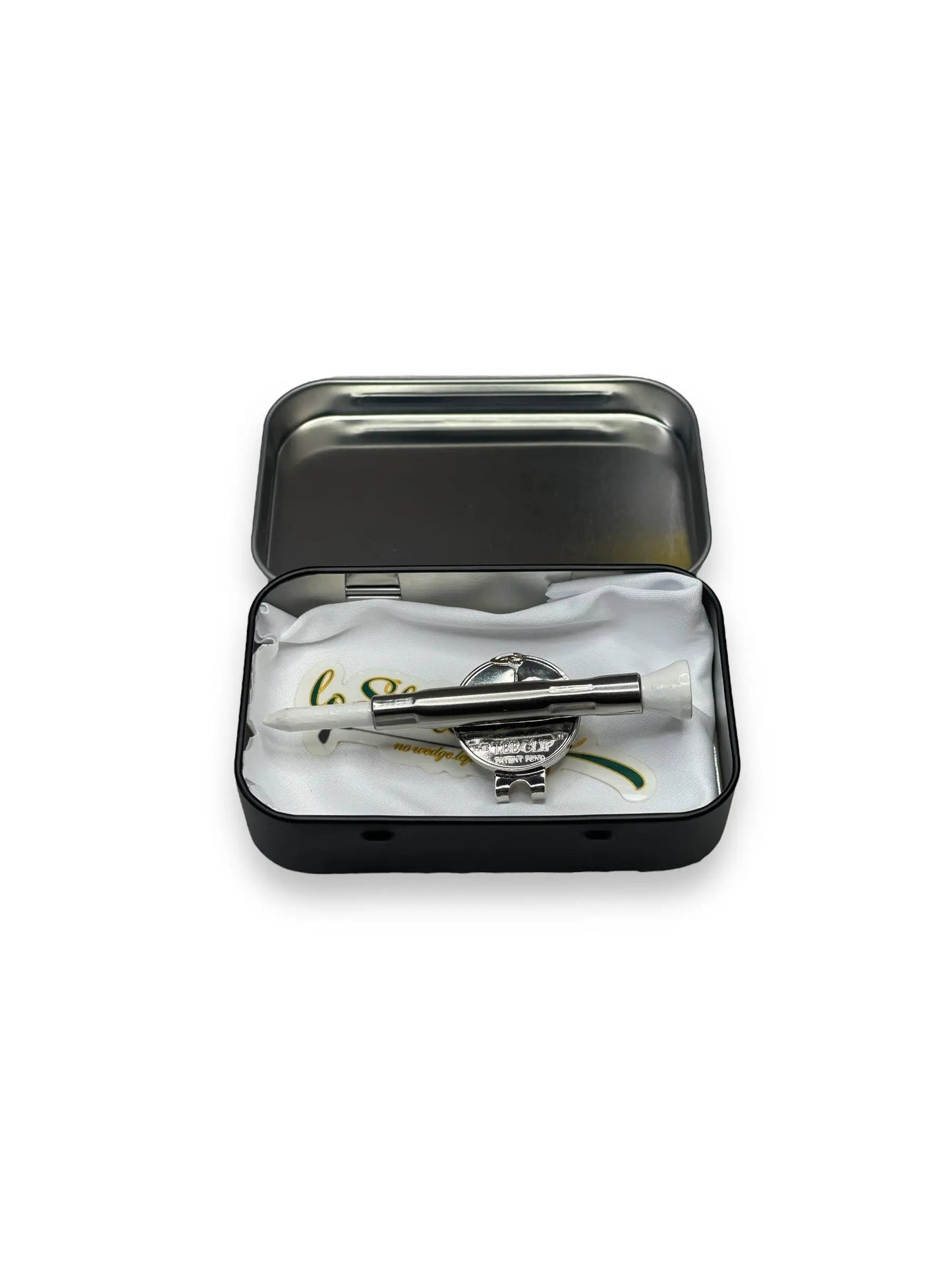 The Tee Clip® MINI: USA Made | Magnetic Golf Tee Holder | Single Barrel for 1 Tee, Ball Marker, Putting Alignment Tool, Divot Fixer Lost Wedge™