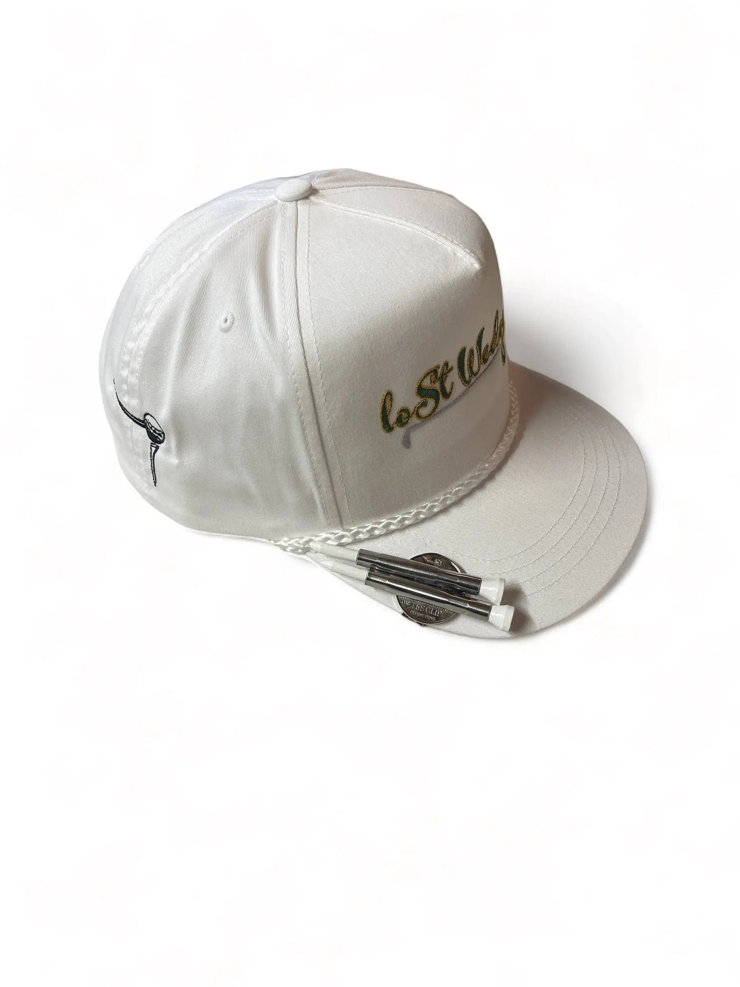 The Tee Clip®: USA Made | Magnetic Golf Tee Holder | Double Barrels for 2 Tees, Ball Marker, Putting Alignment Tool, Divot Fixer Lost Wedge™