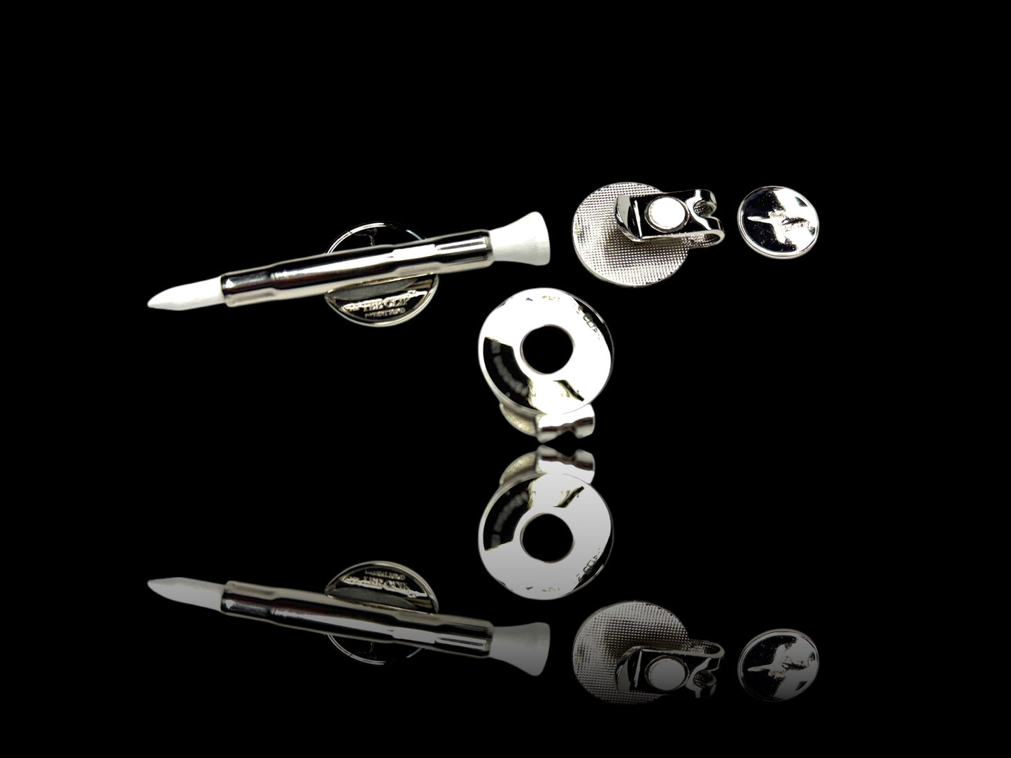 The Tee Clip® MINI: USA Made | Magnetic Golf Tee Holder | Single Barrel for 1 Tee, Ball Marker, Putting Alignment Tool, Divot Fixer