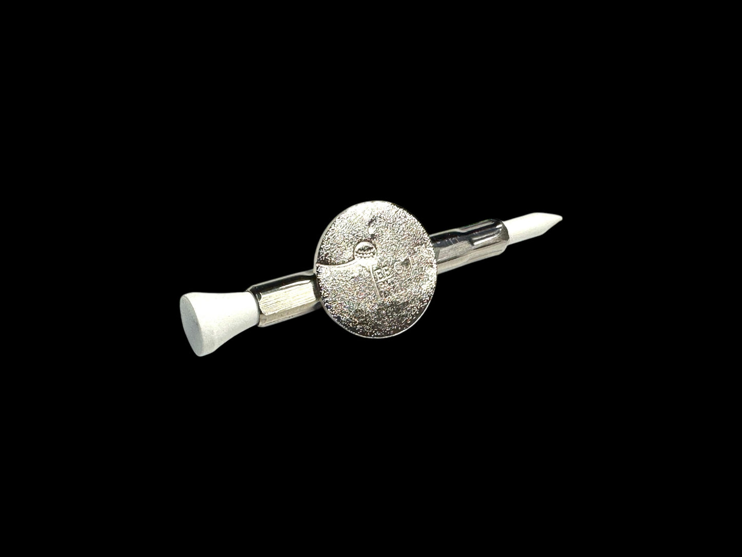 The Tee Clip® MINI: USA Made | Magnetic Golf Tee Holder | Single Barrel for 1 Tee, Ball Marker, Putting Alignment Tool, Divot Fixer