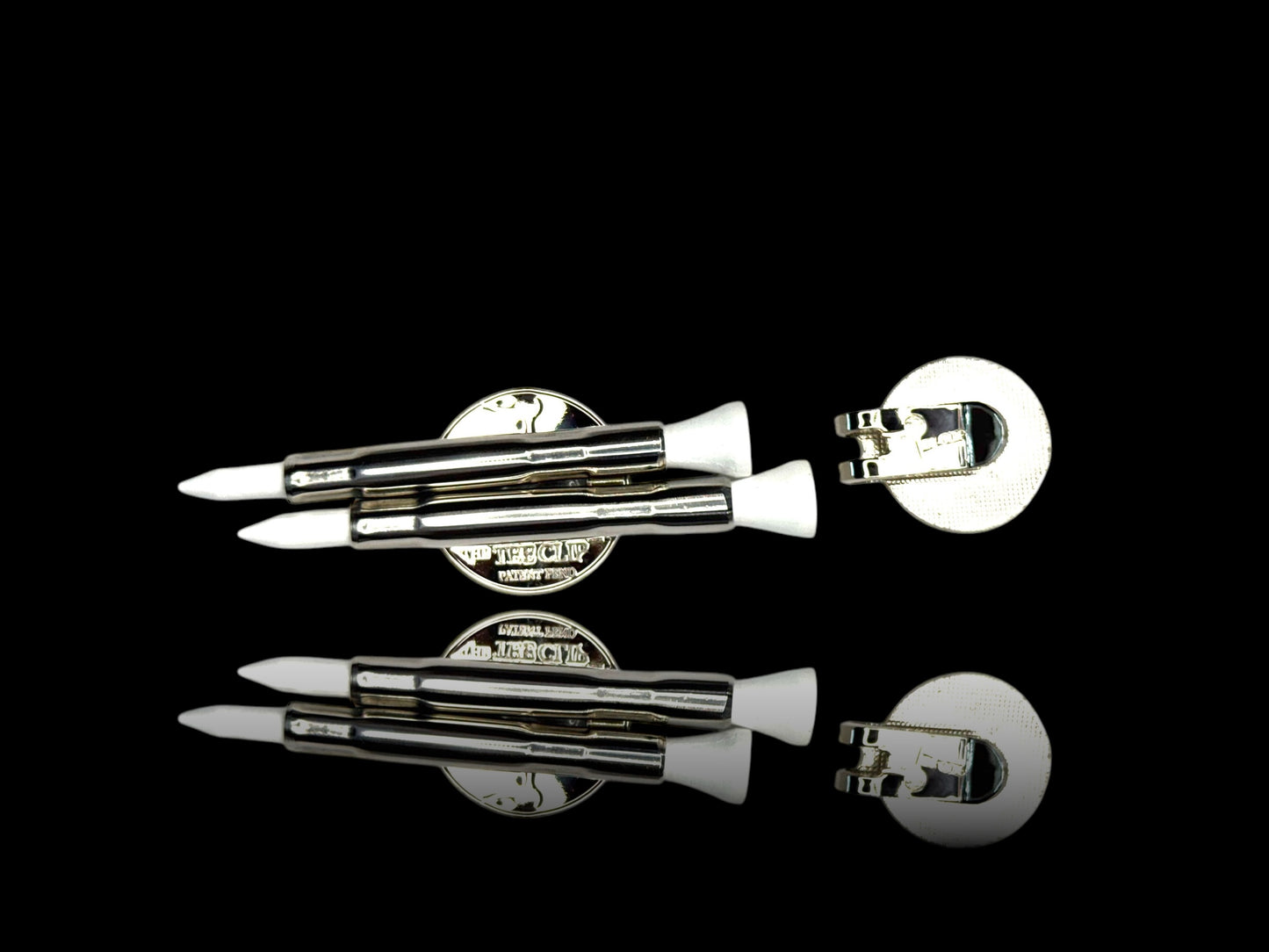 The Tee Clip® MINI: USA Made | Magnetic Golf Tee Holder | Single Barrel for 1 Tee, Ball Marker, Putting Alignment Tool, Divot Fixer