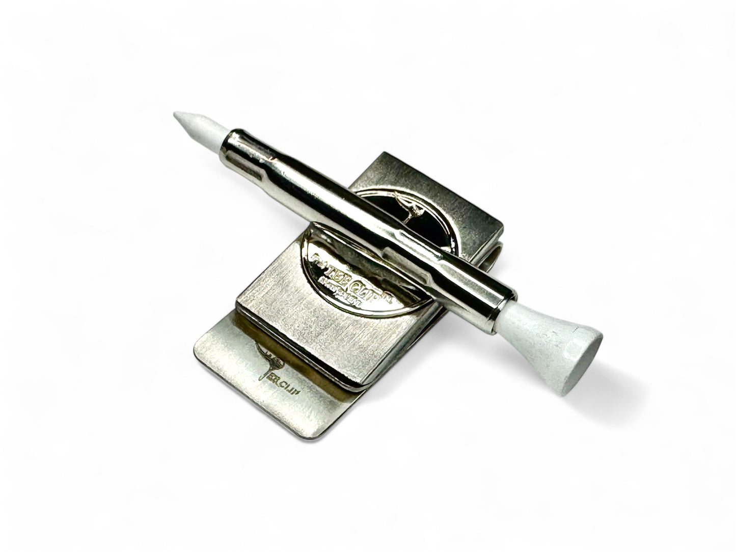 The Tee Clip® Hip Clip MINI™: USA Made | Magnetic Golf Tee Holder for Belt Or Waist | Holds The Tee Clip® MINI™ | Single Barrel for 1 Tees, Ball Marker, Putting Alignment Tool, Divot Fixer