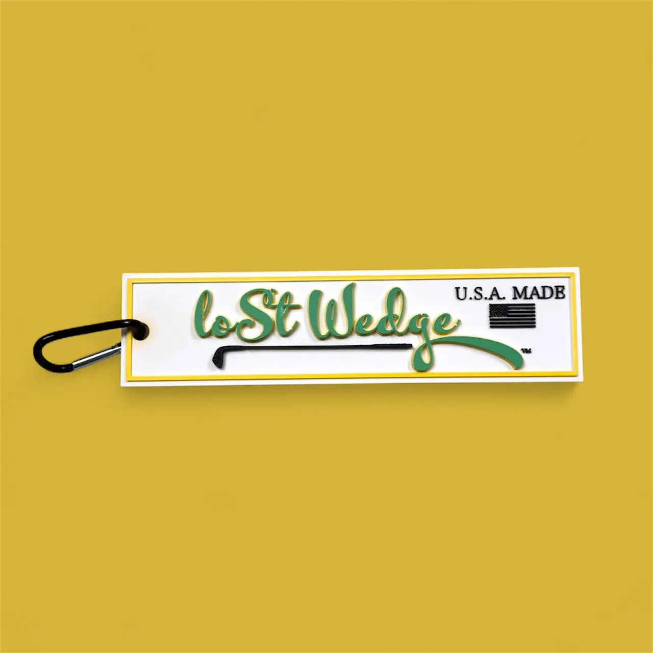 Lost Wedge™ Official Golf Bag Hang Tag – Premium USA-Made Swag