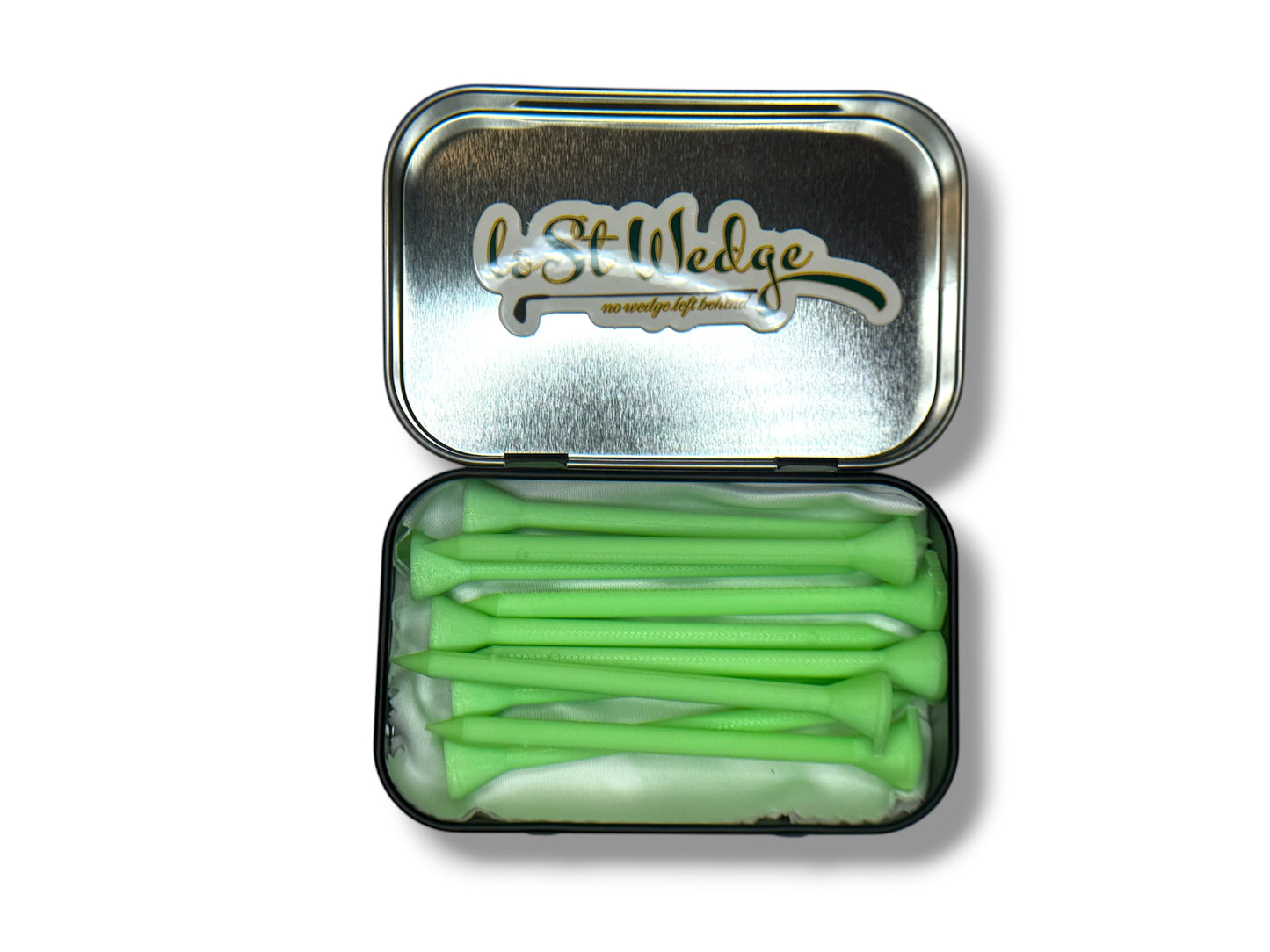 Limited Edition - 10PK Glow In The Dark 3D Printed Plastic Tees w/ Limited Edition Collectible Tin