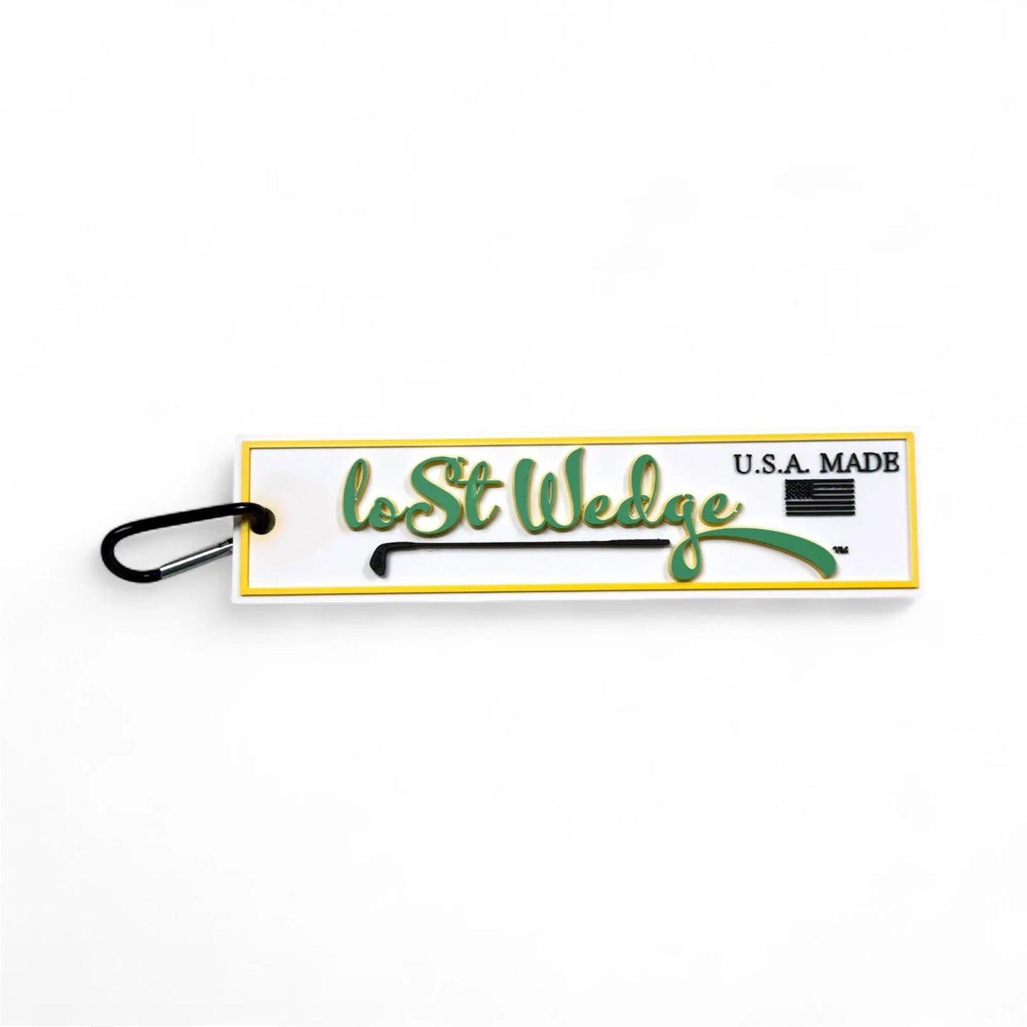 Lost Wedge™ Official Golf Bag Hang Tag – Premium USA-Made Swag