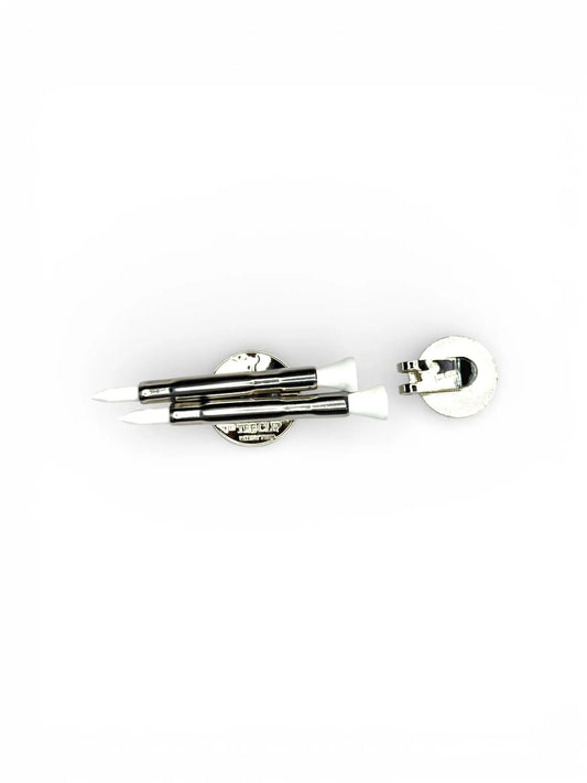 The Tee Clip®: USA Made | Magnetic Golf Multi Tool - Golf Tee Holder, Ball Marker, Putting Alignment & Divot Repair