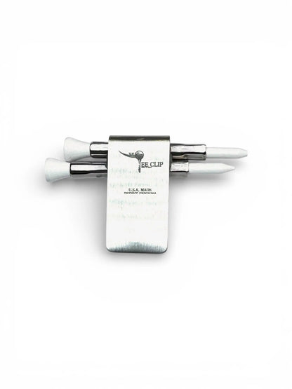 The Tee Clip® Tether™: USA Made | Golf Tee Holder for Belt or Waist| Double Barrels for 2 Tees and 18mm Ball Marker Lost Wedge™
