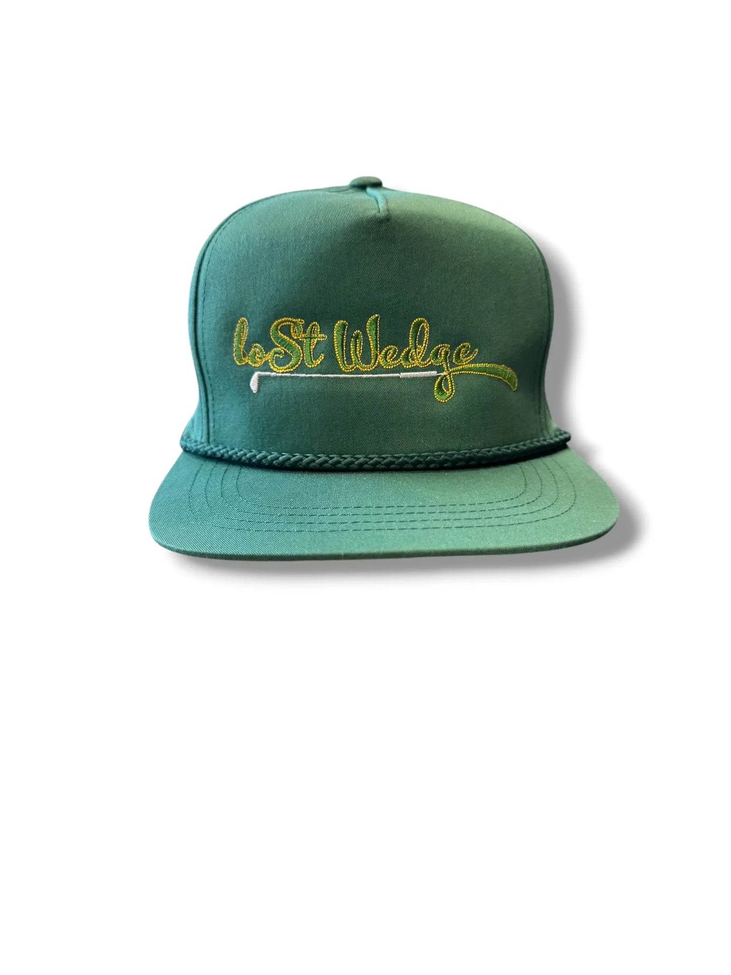 Lost Wedge™ Official Logo Retro Golf Hat Spruce Green Lost Wedge™
