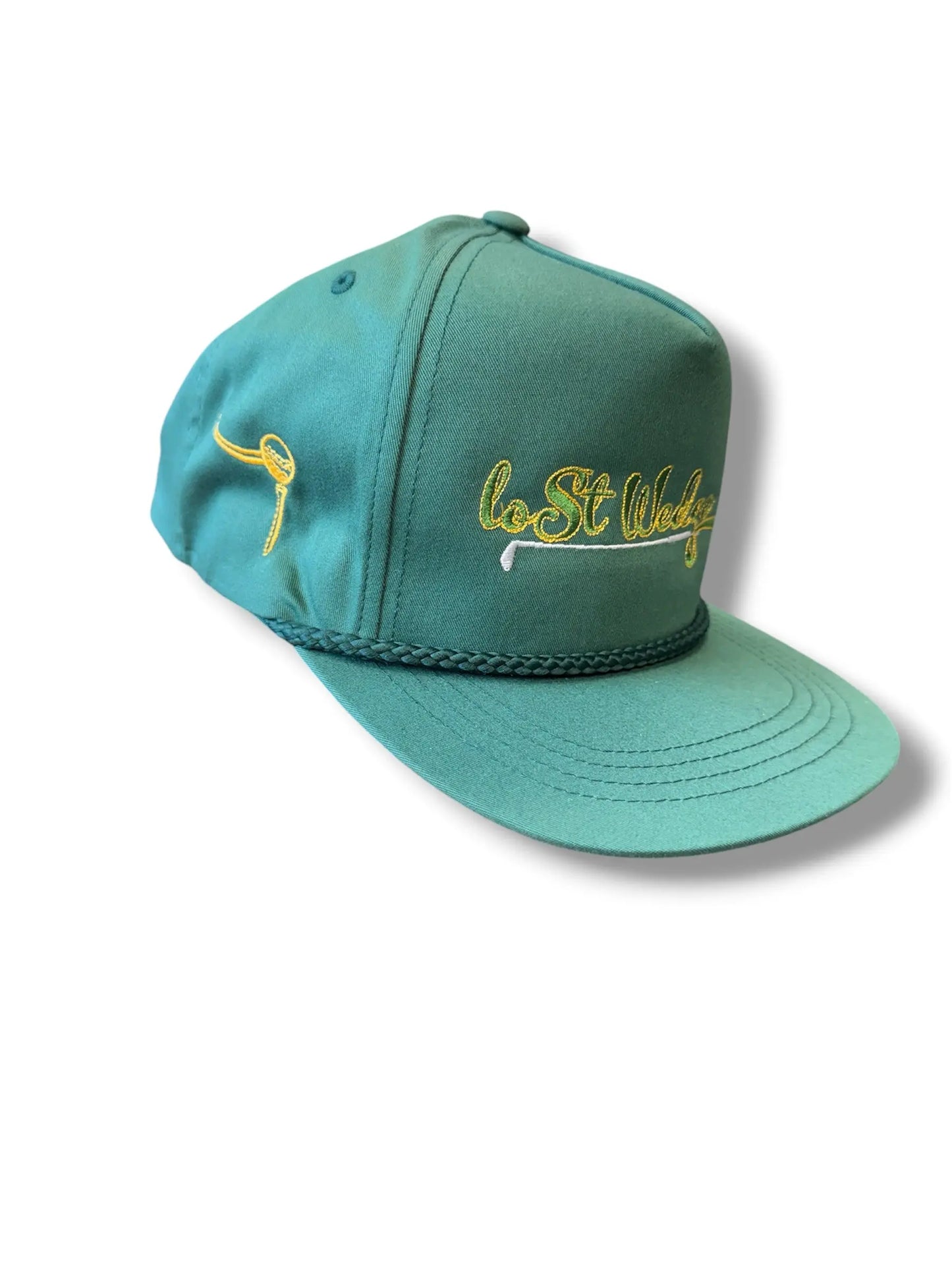 Lost Wedge™ Official Logo Retro Golf Hat Spruce Green Lost Wedge™