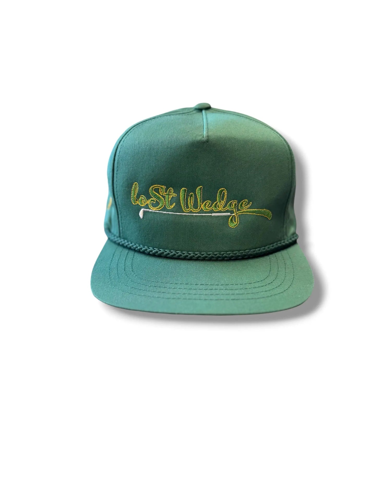 Lost Wedge™ Official Logo Retro Golf Hat Spruce Green Lost Wedge™