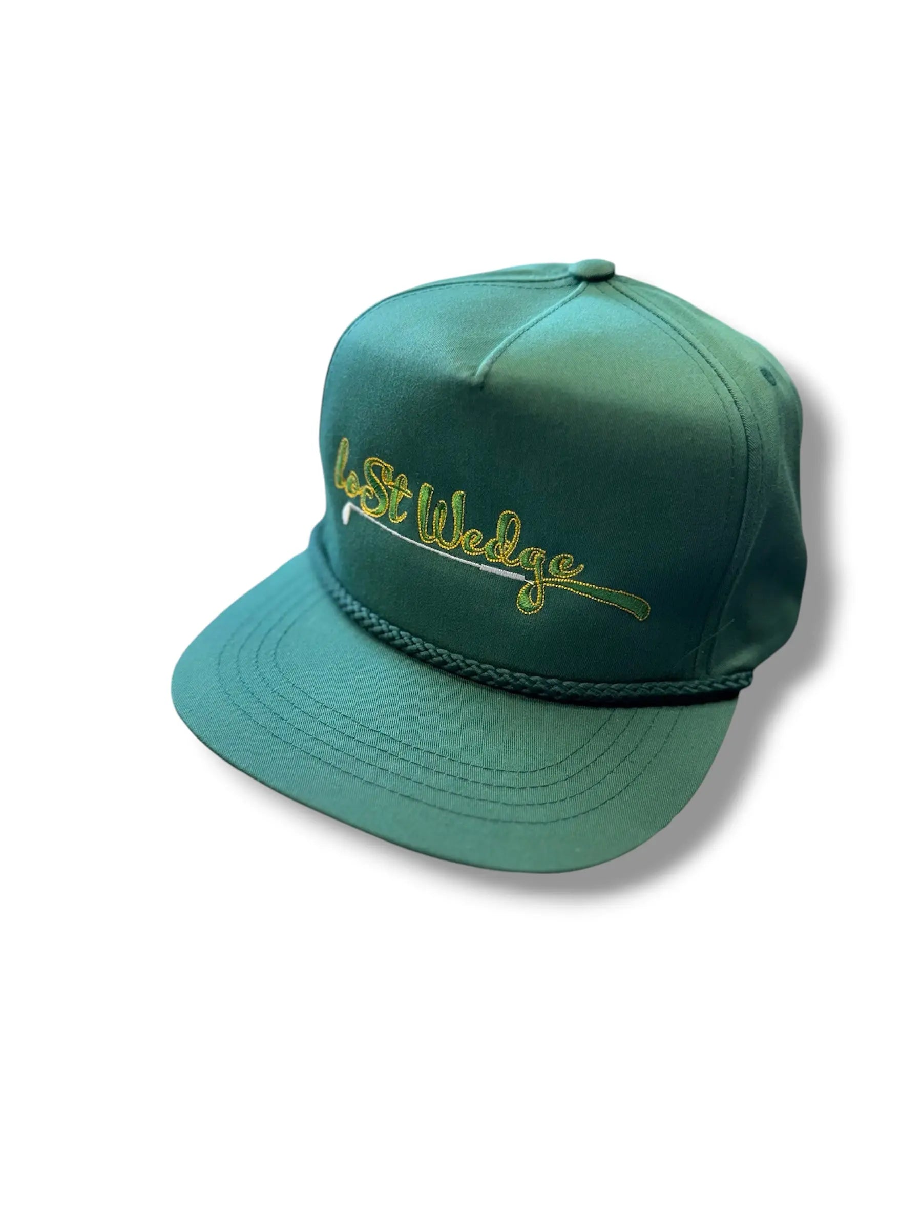 Lost Wedge™ Official Logo Retro Golf Hat Spruce Green Lost Wedge™