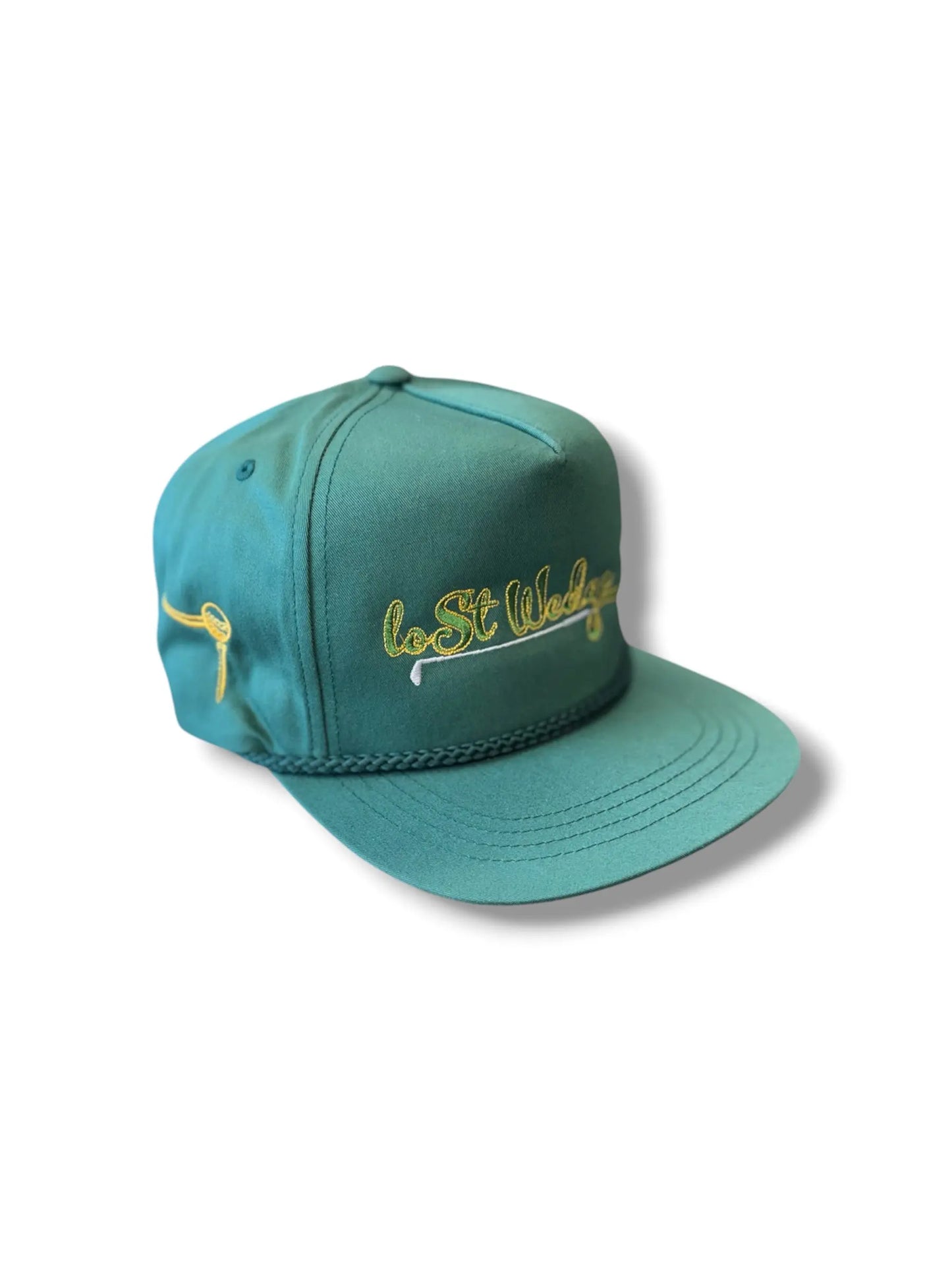 Lost Wedge™ Official Logo Retro Golf Hat Spruce Green Lost Wedge™