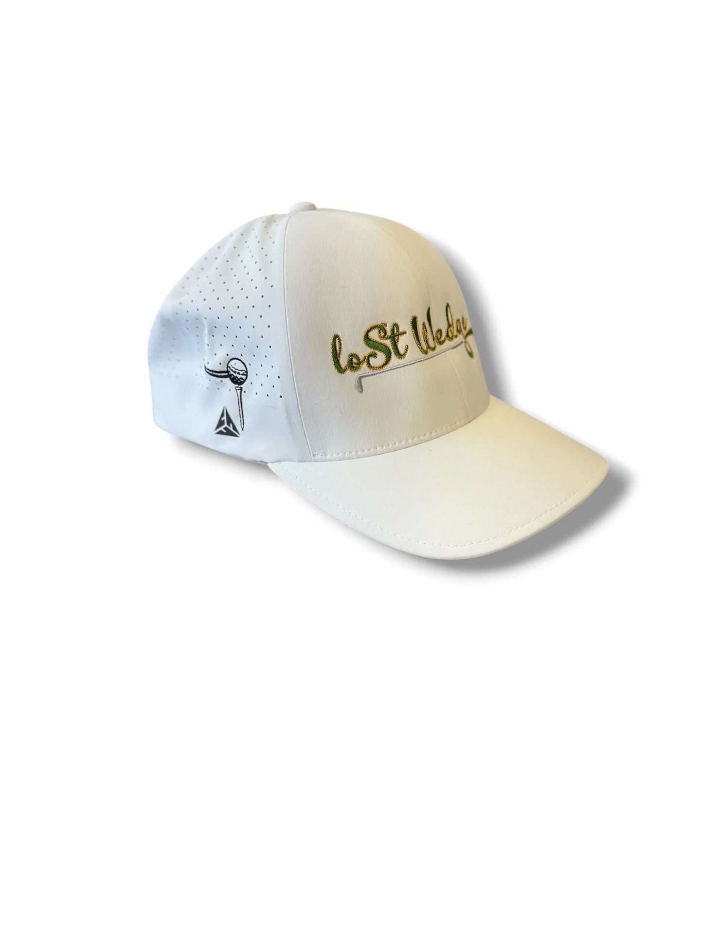 Lost Wedge™ Official Logo Performance Golf Hat White My Store