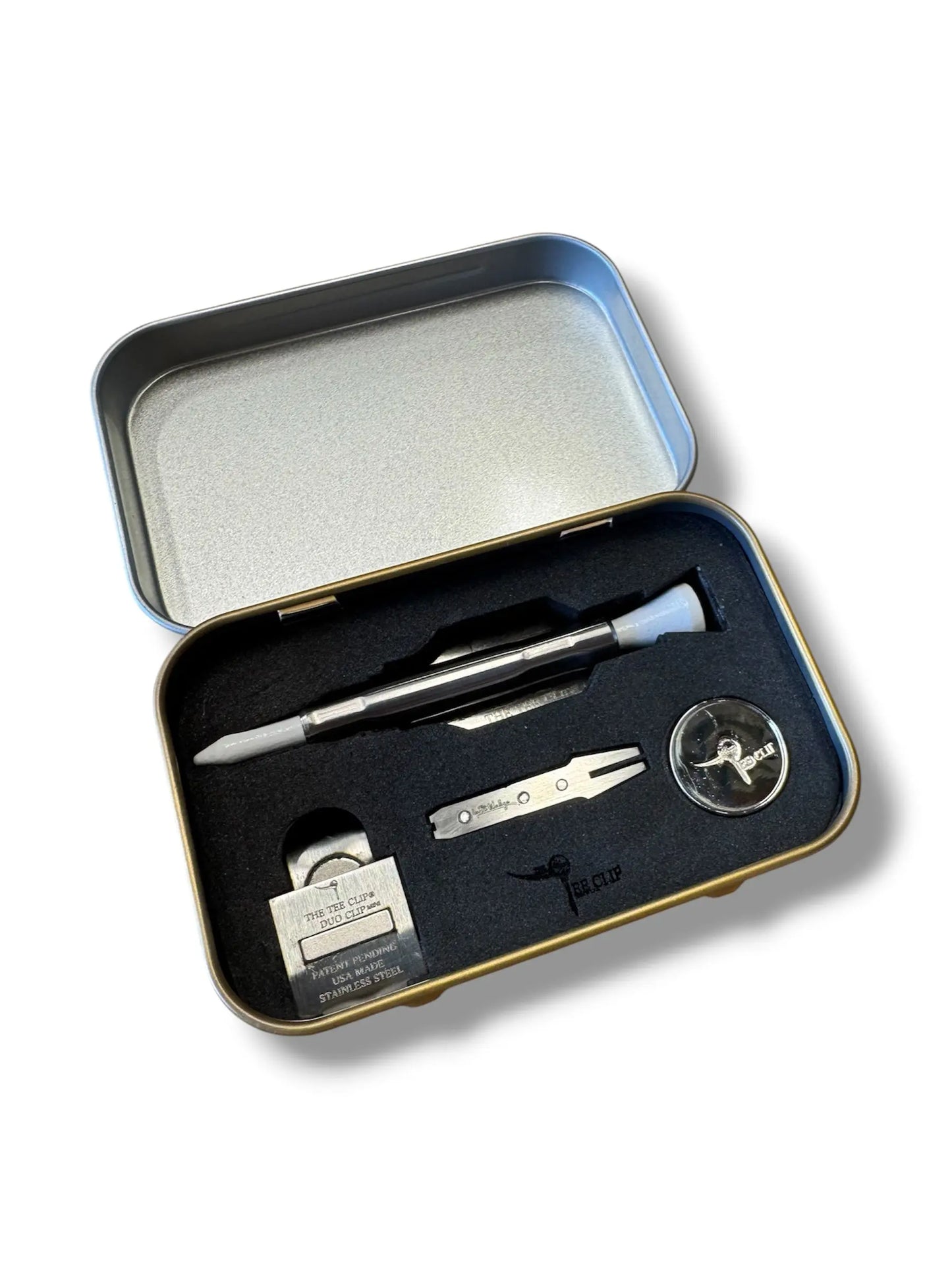 PREORDER: The Tee Clip® MINI V.V – Patent Pending Compact Magnetic Golf Multi-Tool System The Tee Clip