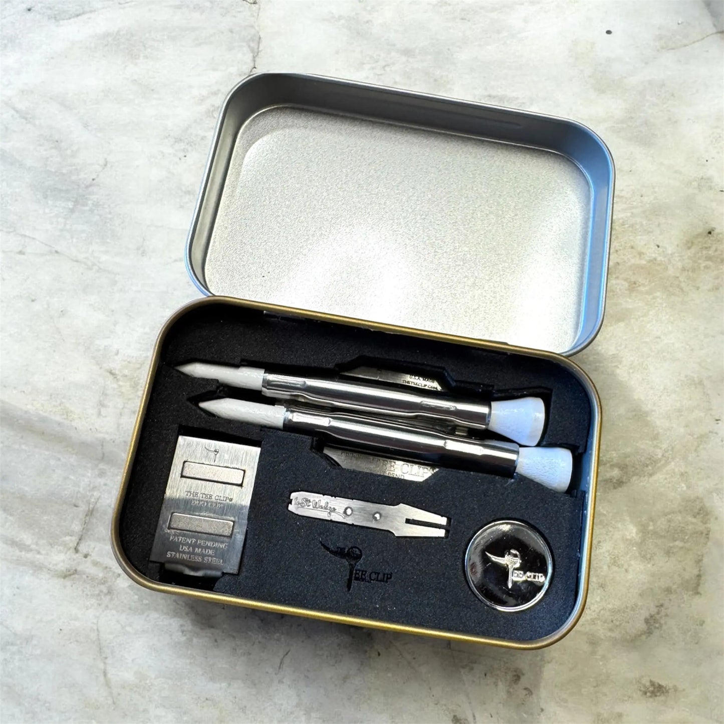 PREORDER: The Tee Clip® V.V Premium Kit – Patent Pending Magnetic Golf Multi-Tool System The Tee Clip
