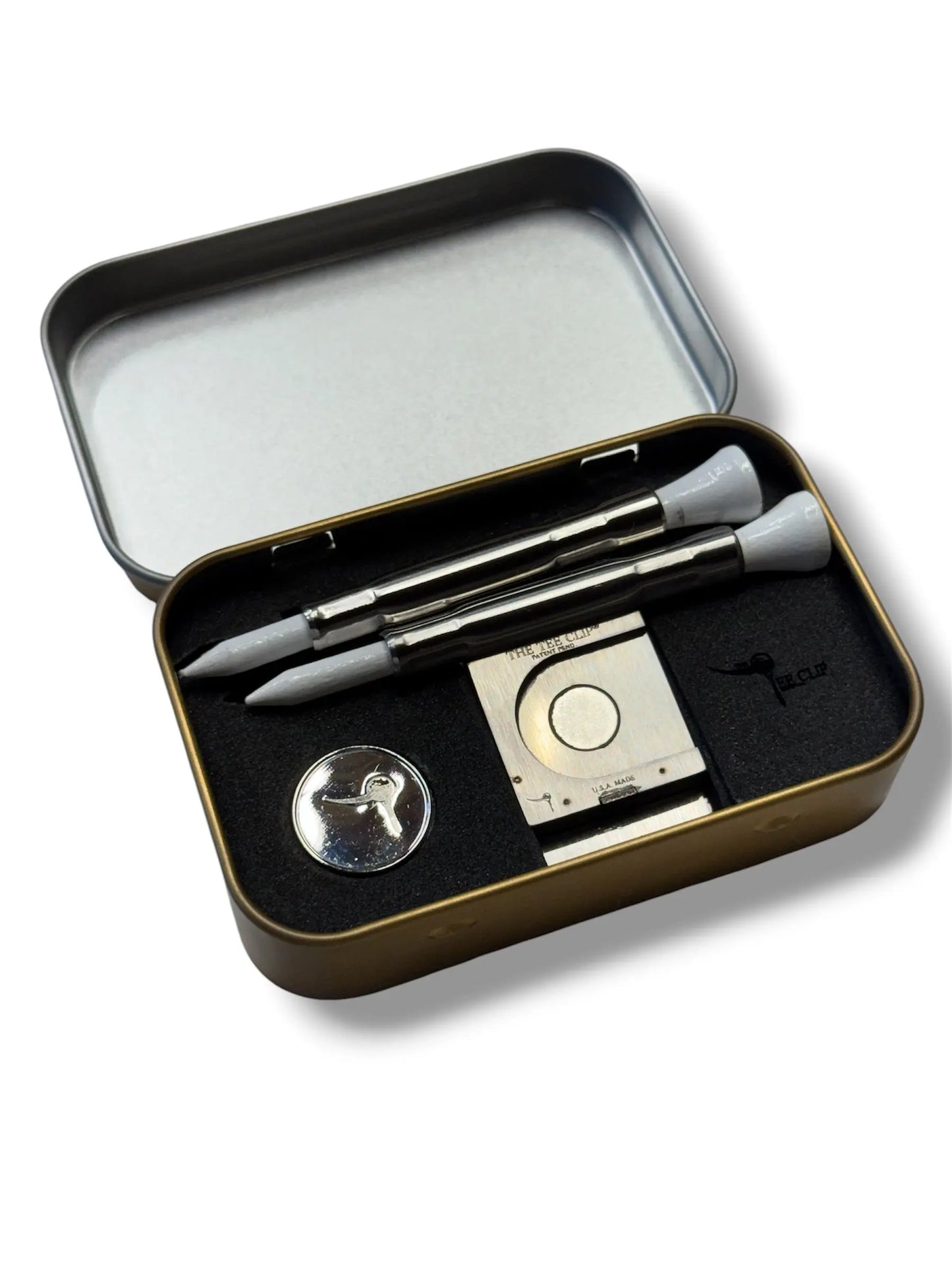 PREORDER: The Tee Clip® Tether V.V – Patent Pending Belt & Waistband Golf Tee Holder The Tee Clip